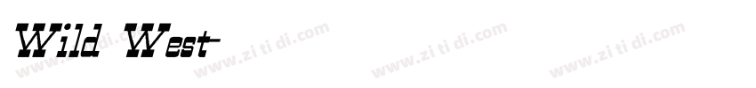 Wild West字体转换